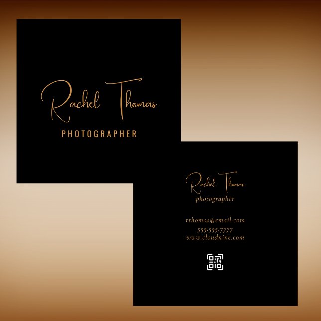 Moderner QR-Code Beruflich Quadratische Visitenkarte (Von Creator hochgeladen)