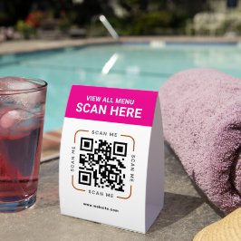 Moderner QR-Code | Digitales Menü Tischaufsteller
