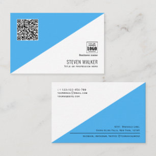 Moderner QR-Code Einfaches Berufliches Unternehmen Visitenkarte