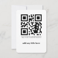Moderner QR Code Elegante Einladung
