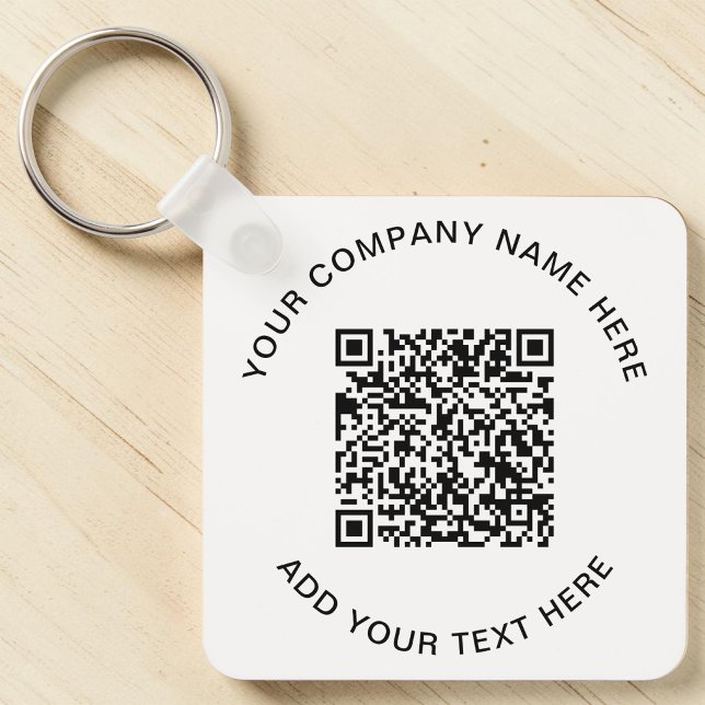 Moderner QR-Code - Förderung Schlüsselanhänger (Modern QR Code Promotional Keychain)