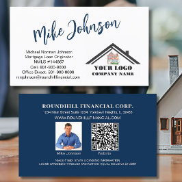 Moderner QR-Code für Berufliches Hypothekenlogo Visitenkarte