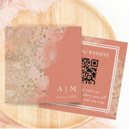 Moderner QR-Code für Coral Pink Beach Begleitkarte