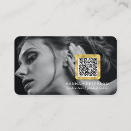 Moderner QR-Code für das Foto Visitenkarte
