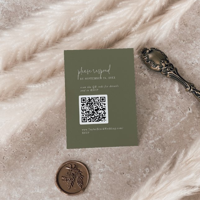 Moderner QR-Code für Olivenöle Begleitkarte (Von Creator hochgeladen)