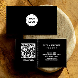 Moderner QR-Code für Schlichtes generisches Design Visitenkarte