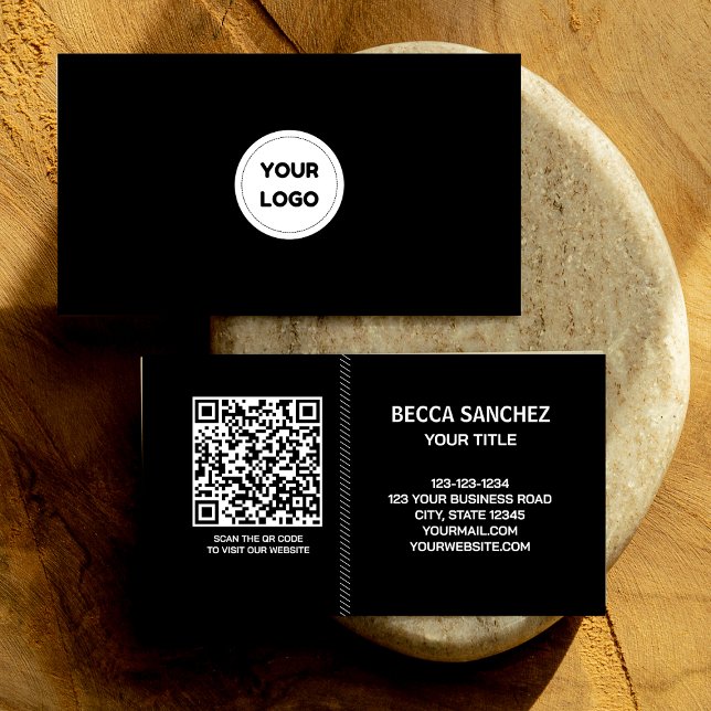 Moderner QR-Code für Schlichtes generisches Design Visitenkarte (Von Creator hochgeladen)