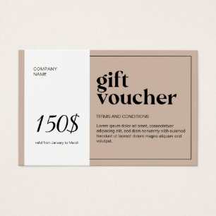 Moderner QR Code Geschenkgutschein