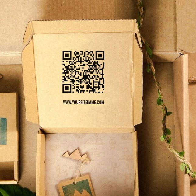 Moderner QR-Code Gummistempel (Von Creator hochgeladen)