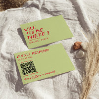 Moderner QR-Code Handgeschriebene farbenfrohe Retr