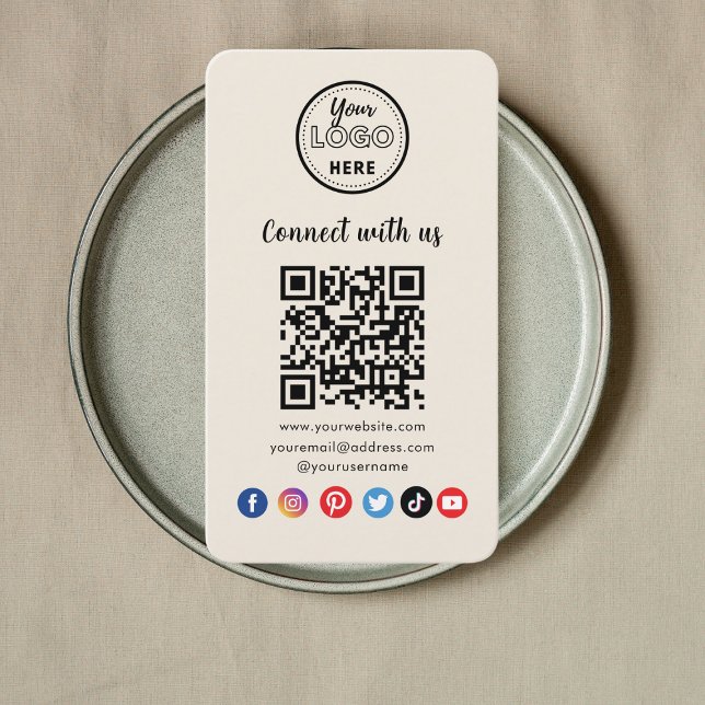 Moderner QR-Code in Verbindung mit unseren soziale Visitenkarte (Von Creator hochgeladen)