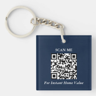 Moderner QR-Code-Makler-Schlüsselanhänger Schlüsselanhänger