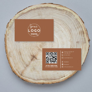 Moderner QR-Code mit individuellem Logo und Social Visitenkarte