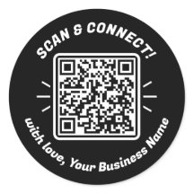 Moderner QR-Code Schwarz-weiß mit Liebe