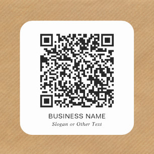 Moderner QR-Code Werbeartikel Quadratischer Aufkleber