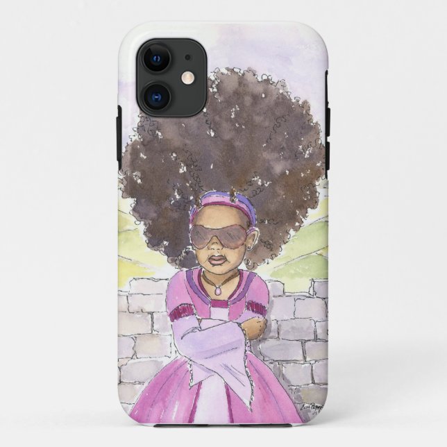 Moderner Rapunzel Afro iphone Fall Case-Mate iPhone Hülle (Rückseite)