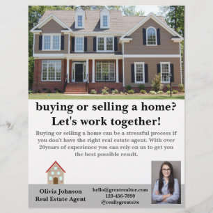 Moderner Real Anwesen Agent Custom Flyer