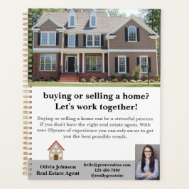 Moderner Real Anwesen Agent Individueller Planer