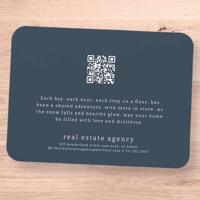 Moderner realer Anwesen Business Holiday Magnet (Von Creator hochgeladen)