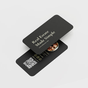 MODERNER REALTOR REAL ANWESEN AGENT SLOGAN VISITENKARTE