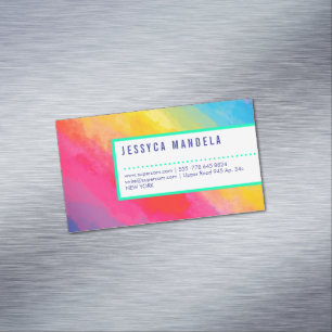 Moderner Regenbogen des Stolzes Magnetische Visitenkarte