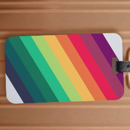 Moderner Regenbogen | Farbiger LGBT-Gay Pride Gepäckanhänger