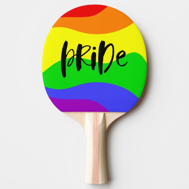 Moderner Regenbogen Tischtennis Schläger (Vorderseite)