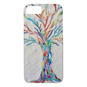 Moderner Regenbogenfarbener Baum Case-Mate iPhone Hülle