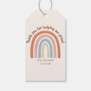 Moderner Regenbogenlehrer Danke Geschenkanhänger