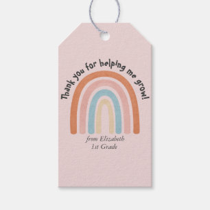 Moderner Regenbogenlehrer Danke Geschenkanhänger