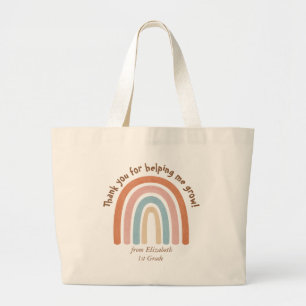 Moderner Regenbogenlehrer Danke - Jumbo Stoffbeutel