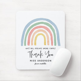 Moderner Regenbogenlehrer danken Ihnen geschenk m Mousepad