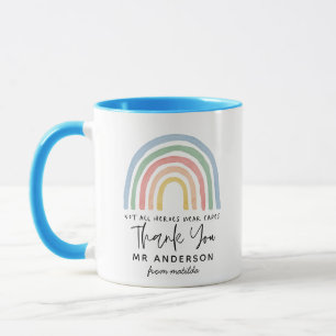 Moderner Regenbogenlehrer danken Ihnen geschenk m Tasse
