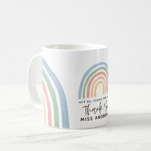 Moderner Regenbogenlehrer dankt Ihnen für Ihr Gesc Kaffeetasse