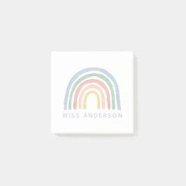 Moderner Regenbogenlehrer dankt Ihnen für Ihr Gesc Post-it Klebezettel