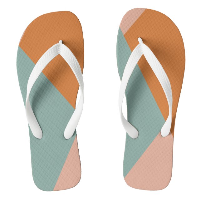 Moderner Retro 70er Flip Flops (Fußbett)