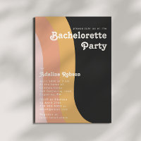 Moderner Retro 70er Rainbow Dark Junggeselinnen-Ab