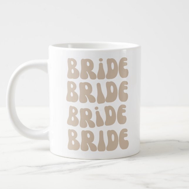 Moderner Retro Bridge Junggeselinnen-Abschied Vint Jumbo-Tasse (Links)