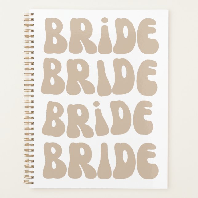 Moderner Retro Bridge Junggeselinnen-Abschied Vint Planer (Vorderseite)