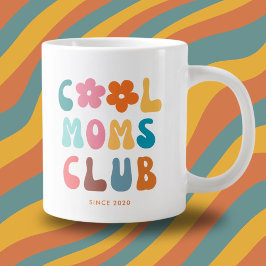 Moderner Retro Cool Moms Club Vintag Groovy Daisy Jumbo-Tasse