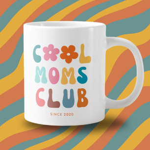 Moderner Retro Cool Moms Club Vintag Groovy Daisy Jumbo-Tasse
