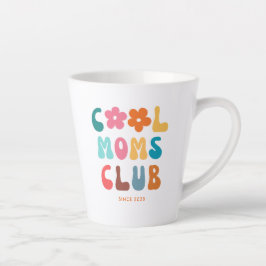 Moderner Retro Cool Moms Club Vintag Groovy Daisy Milchtasse