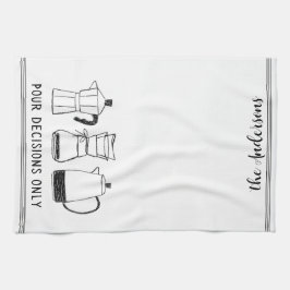 Moderner Retro-Kaffee Lover Perkolator Pour-Entsch Geschirrtuch