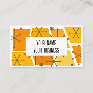 Moderner Retro Pop Art Collection Visitenkarte