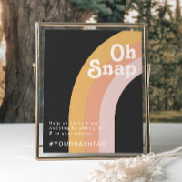 Moderner Retro-Regenbogen der 70er Jahre | Dark Oh