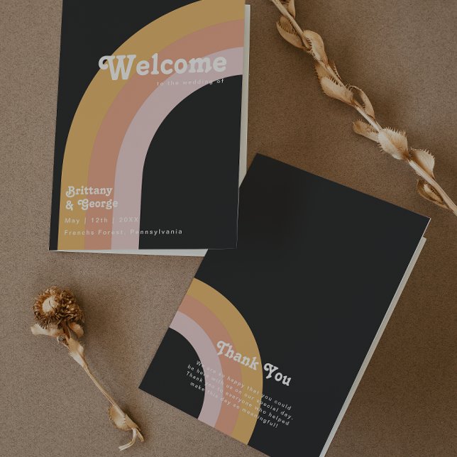 Moderner Retro-Regenbogen der 70er Jahre | Dunkelf Programm (Von Creator hochgeladen)