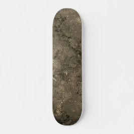 Moderner Retro Space Urban Sepia Brown Skateboard