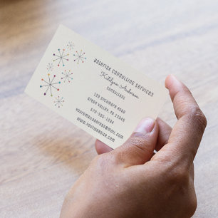 Moderner Retrostil im Mittelalter Vintag Visitenkarte