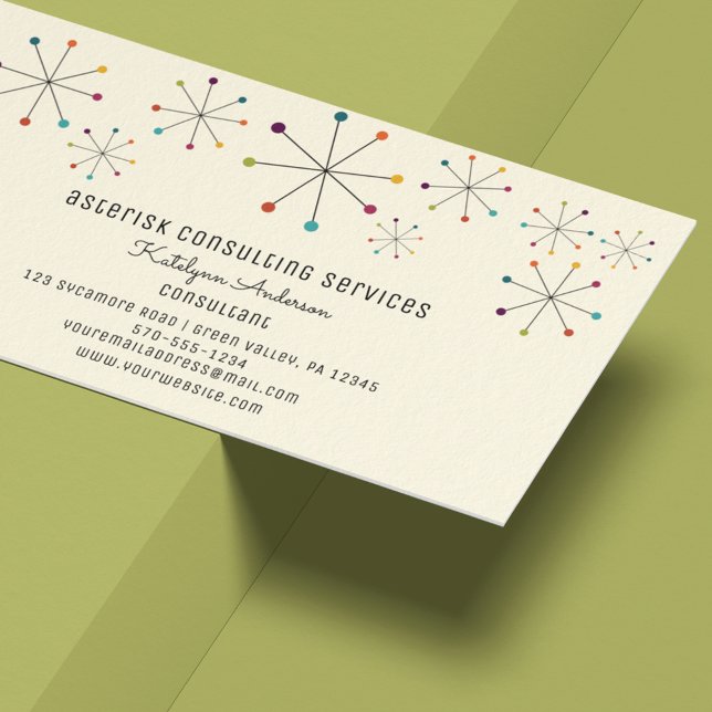 Moderner Retrostil im Mittelalter Vintag Visitenkarte (Von Creator hochgeladen)