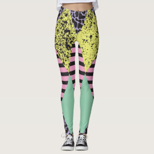Moderner Rhombus: Abstrakter Nahtloser Stil. Leggings